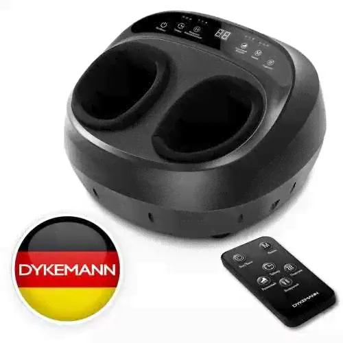 Массажер для ног, стоп Dykemann Warmfoot K-33 премиум класса/ Электрический вибромассажер/ Компрессионный и роликовый, лимфодренажный, шиацу-0